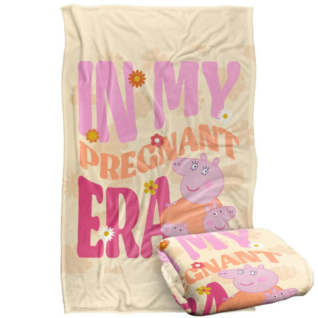 Peppa Pig Zwangere tijdperk mummie varken deken UTTV19294_white large