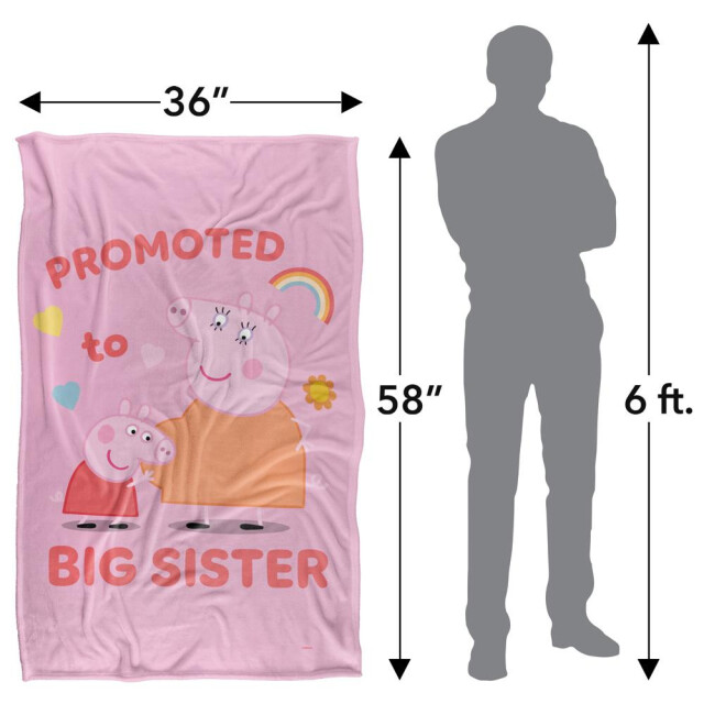 Peppa Pig Bevorderd tot grote zusterdeken UTTV19295_white large