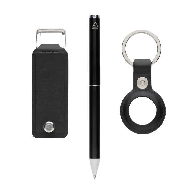 Swiss Peak Tula gerecycled pu pen geschenkset (verpakking van 3) UTXD1138_black large