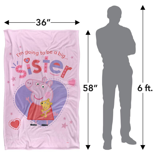 Peppa Pig Grote zus deken UTTV19290_white large