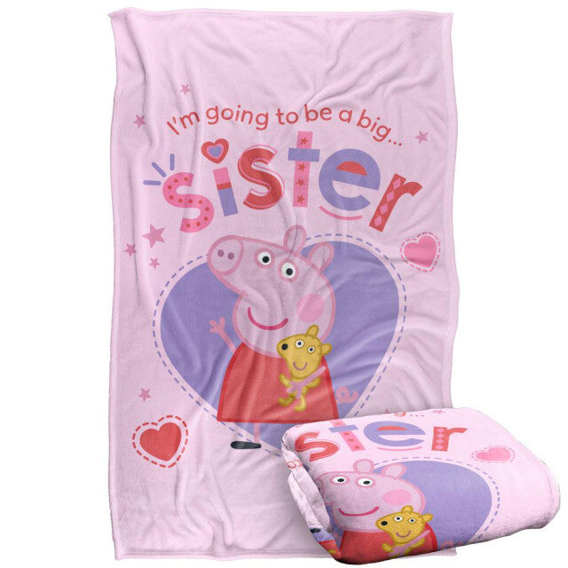 Peppa Pig Grote zus deken UTTV19290_white large