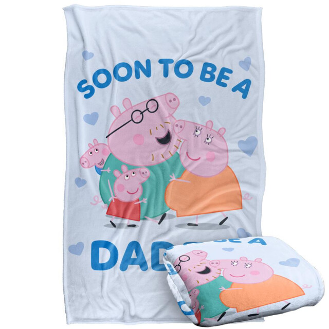 Peppa Pig Varkensdeken voor aanstaande papa UTTV19292_white large