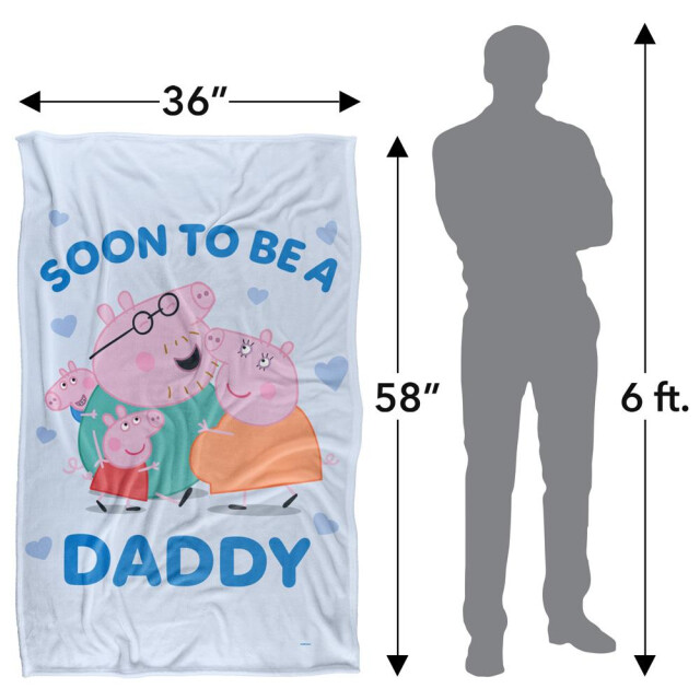 Peppa Pig Varkensdeken voor aanstaande papa UTTV19292_white large
