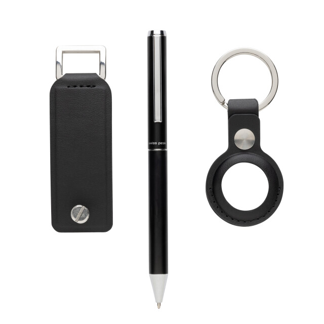 Swiss Peak Tula gerecycled pu pen geschenkset (verpakking van 3) UTXD1138_black large