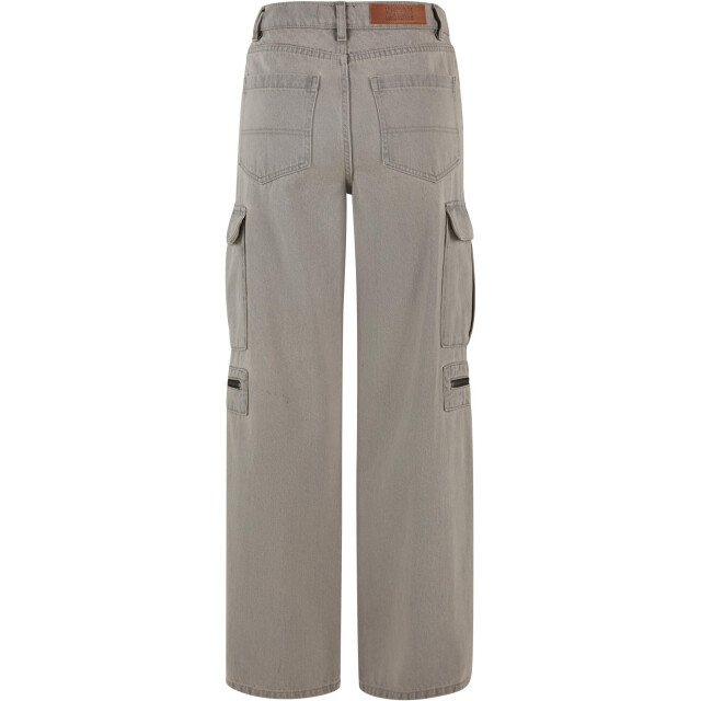 Urban Classics Dames utility denim los broek UTTN1681_lighterdirtywashed large