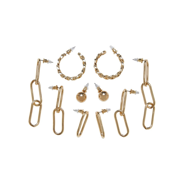 Urban Classics Oorbellen met verschillende designs (set van 5) UTTN1477_gold large