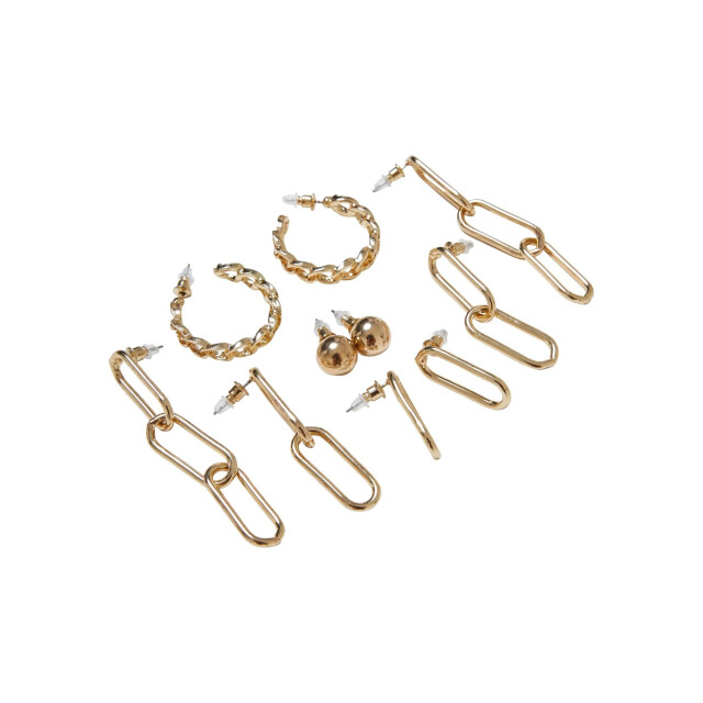 Urban Classics Oorbellen met verschillende designs (set van 5) UTTN1477_gold large