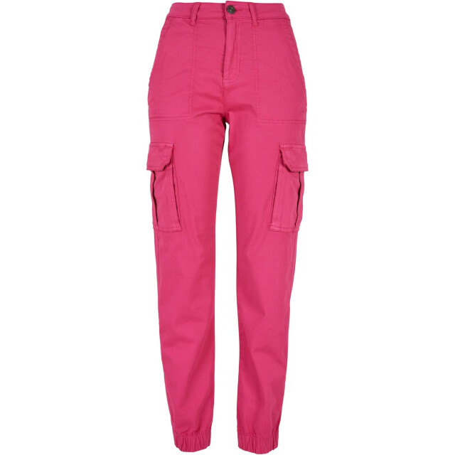 Urban Classics Dames utility twill broek UTTN1261_hibiscuspink large