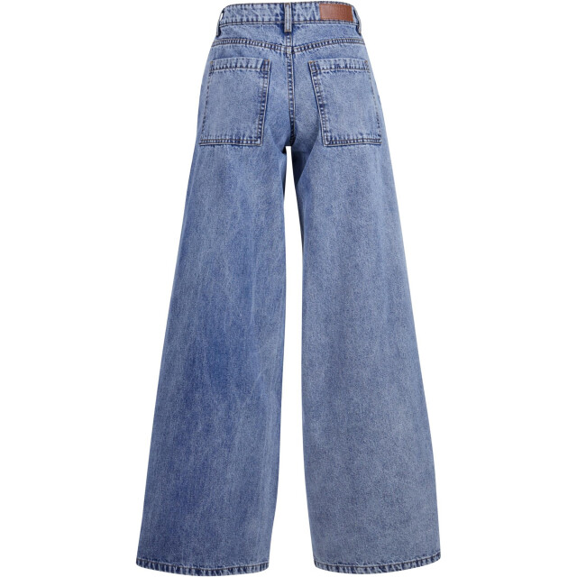 Urban Classics Dames denim mid rise wijde jeans UTTN1348_tintedwashedlightblue large