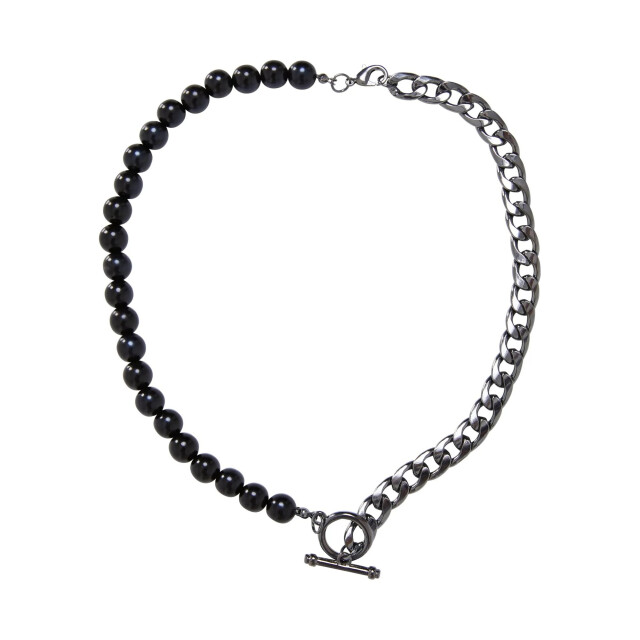 Urban Classics Verwisselbare halve parel en ketting (set van 2) UTTN1069_goldgunmetal large