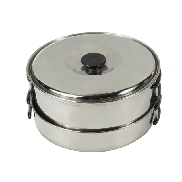 Regatta Grote buitenshuis compacte staal camping cooking set UTRG1810_silver large