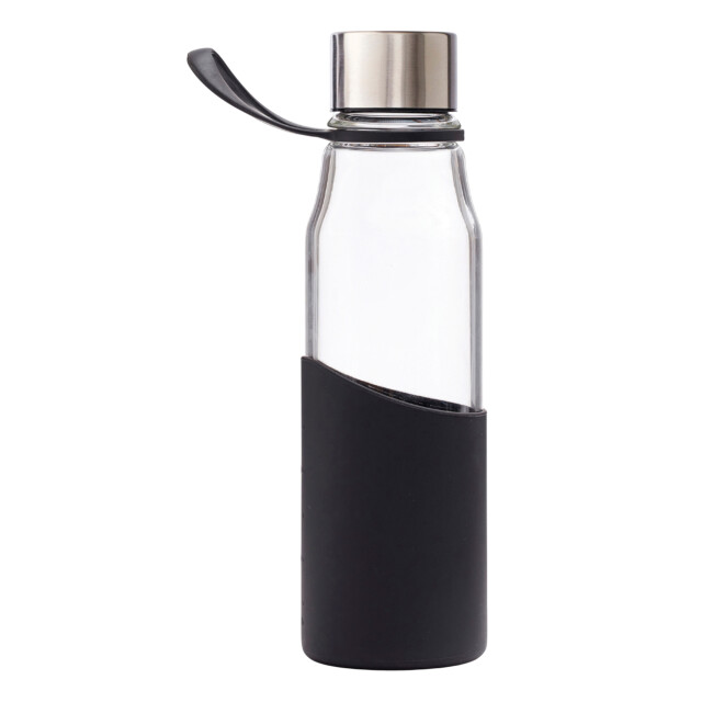 Vinga Slanke glazen waterfles 550ml UTXD145_black large