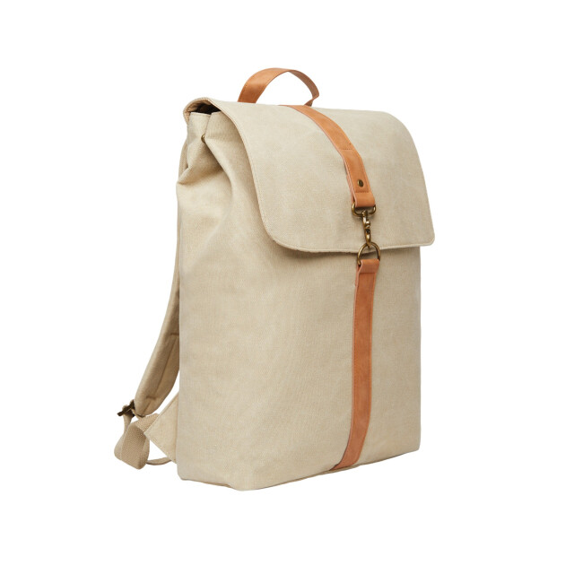 Vinga Bosler gerecycled canvas 17l rugzak UTXD626_beige large