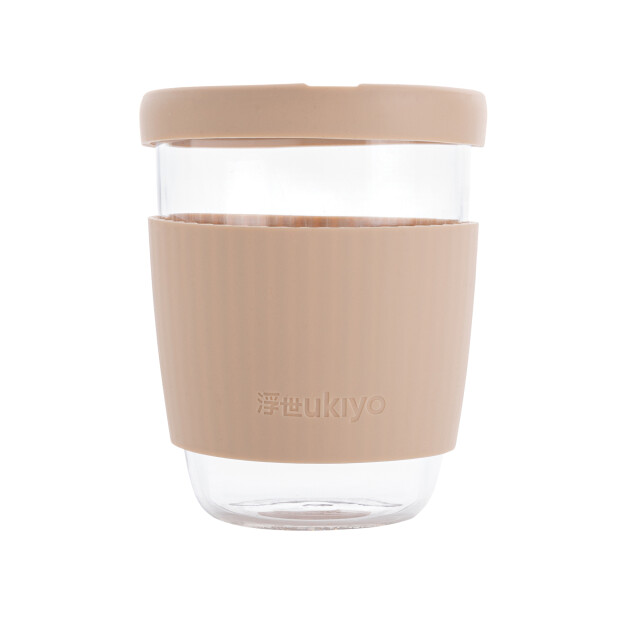 Ukiyo 360 ml beker van borosilicaatglas UTXD517_brown large