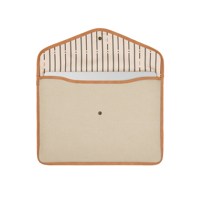 Vinga Bosler gerecycled canvas laptophoes UTXD653_beige large