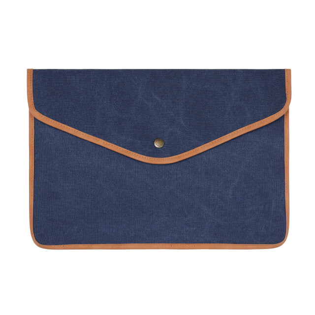 Vinga Bosler canvas gerecyclede laptophoes UTXD934_navy large
