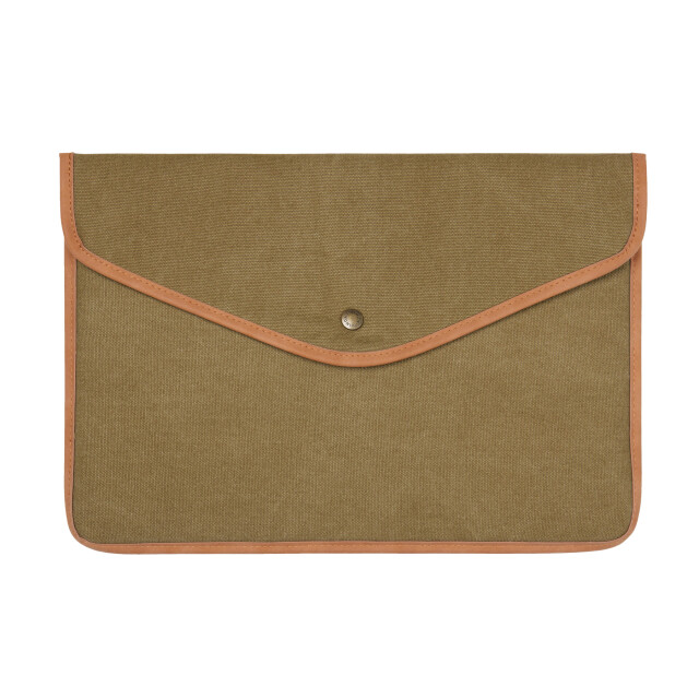 Vinga Bosler canvas gerecyclede laptophoes UTXD934_green large
