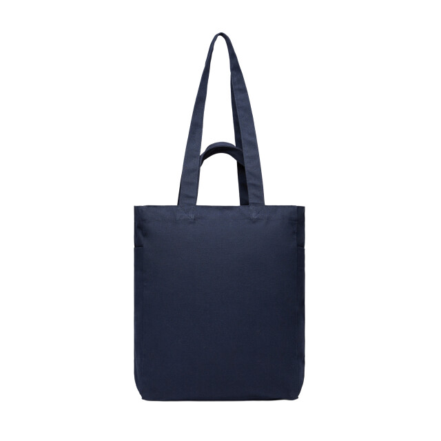 Vinga Hilo aware gerecyclede canvas boodschappentas met rits UTXD433_navy large