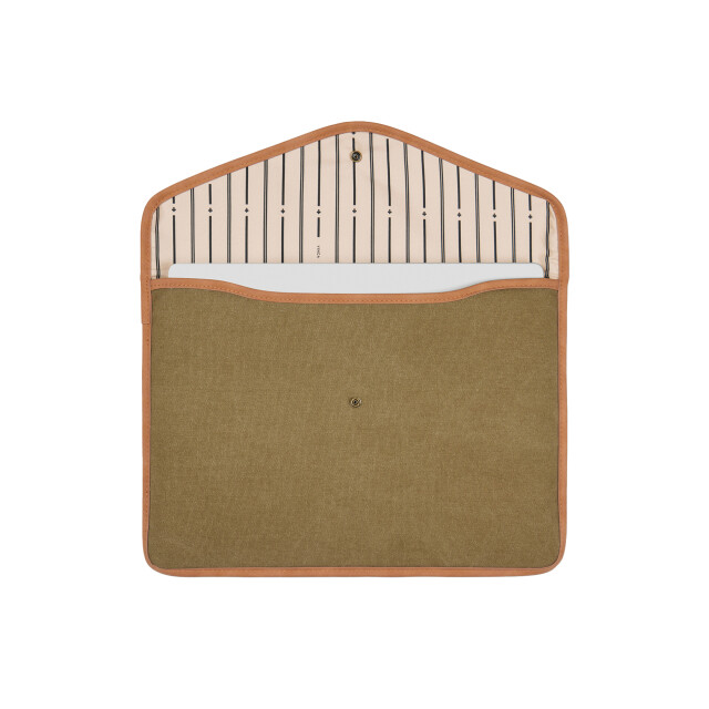 Vinga Bosler gerecycled canvas laptophoes UTXD653_green large