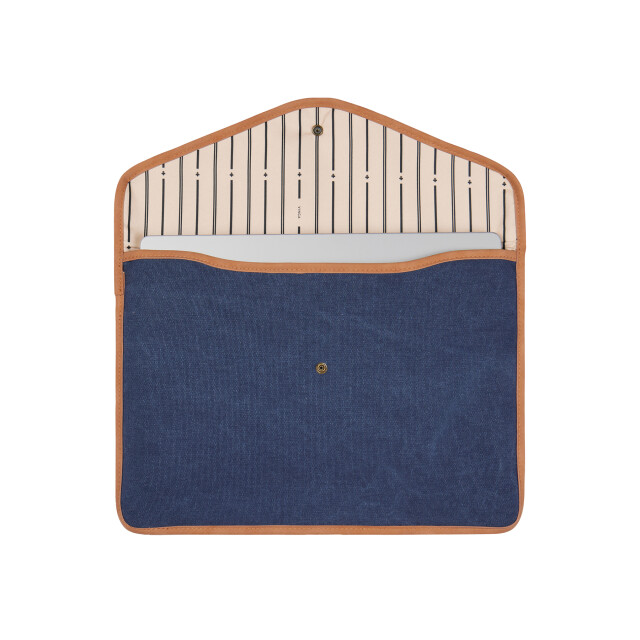 Vinga Bosler gerecycled canvas laptophoes UTXD653_navy large