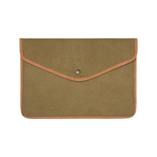 Vinga Bosler gerecycled canvas laptophoes UTXD653_green large