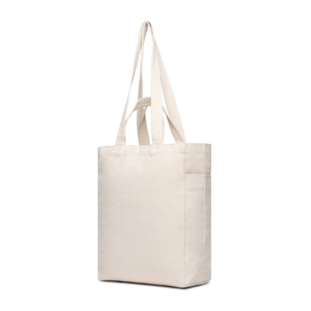 Vinga Hilo aware gerecyclede canvas boodschappentas met rits UTXD433_offwhite large