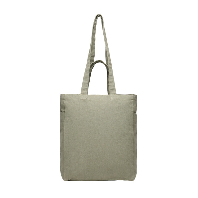 Vinga Hilo aware gerecyclede canvas boodschappentas met rits UTXD433_green large