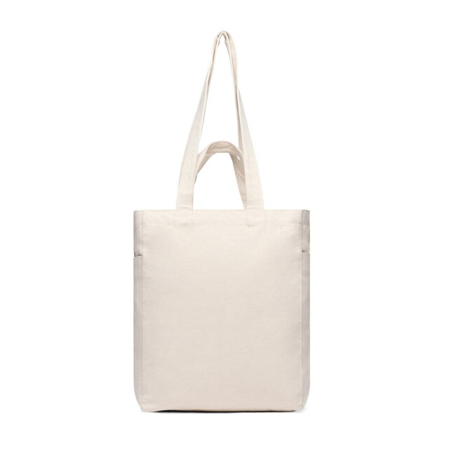 Vinga Hilo aware gerecyclede canvas boodschappentas met rits UTXD433_offwhite large