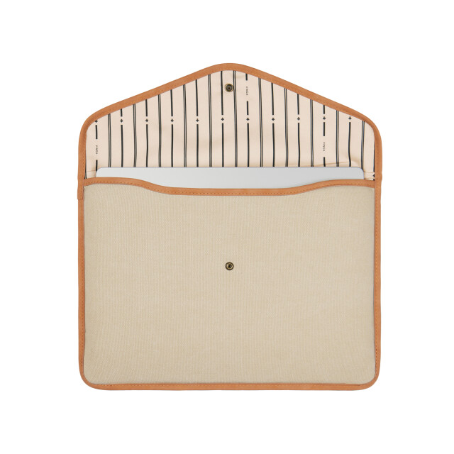 Vinga Bosler canvas gerecyclede laptophoes UTXD934_beige large