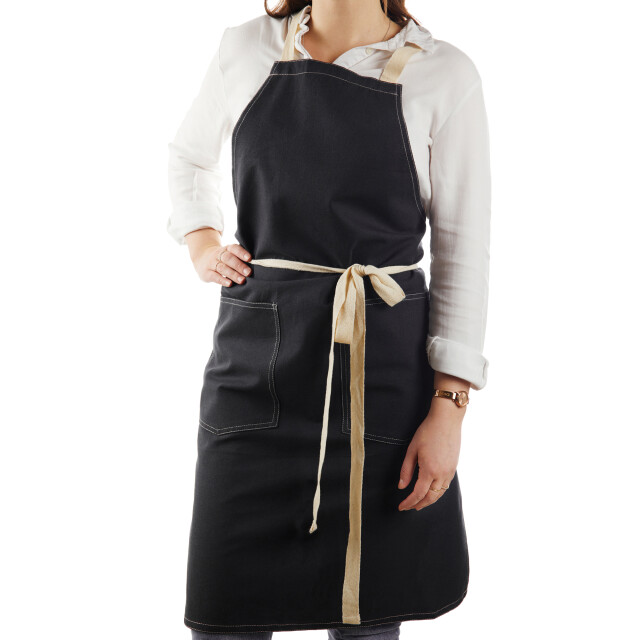 Vinga Sovano schort van gerecycled katoen UTXD615_black large