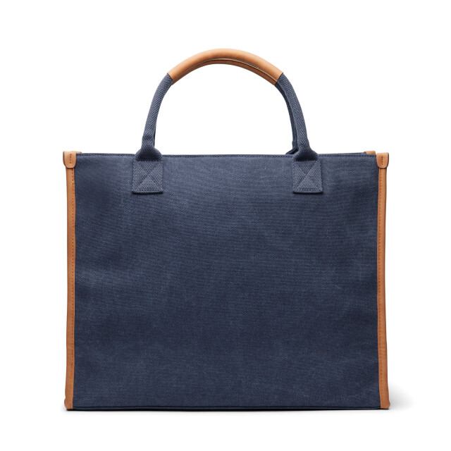 Vinga Bosler gerecycled canvas draagtas UTXD722_navy large