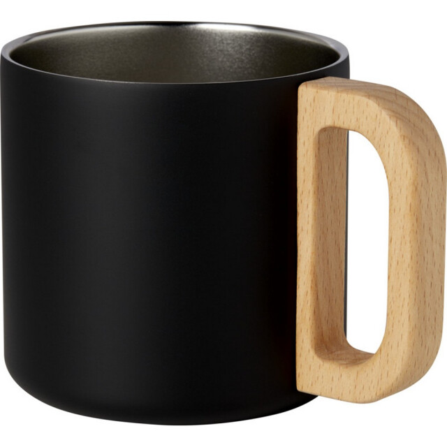 Seasons Bjorn gewone roestvrijstalen mok van 360 ml UTPF4142_solidblack large