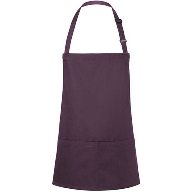 Karlowsky Zak buckle bib schort UTLT6115_aubergine large