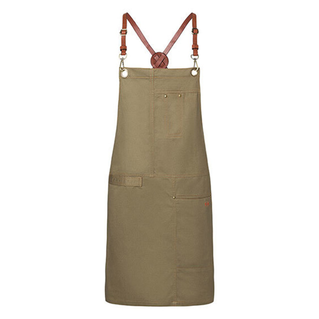 Karlowsky Volwassen unisex stedelijk leren x-stijl slabbenschort UTLT5713_khaki large