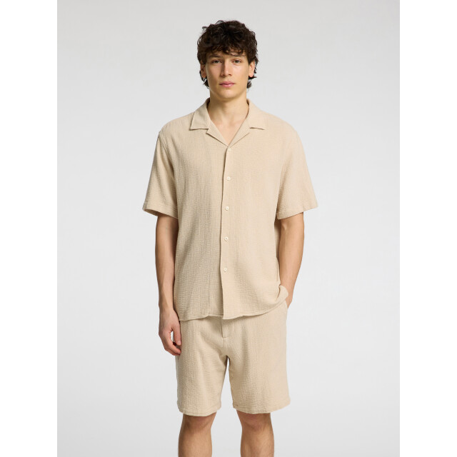 Selected Sal relax fit overhemd oatmeal 16089552-OAT-S large