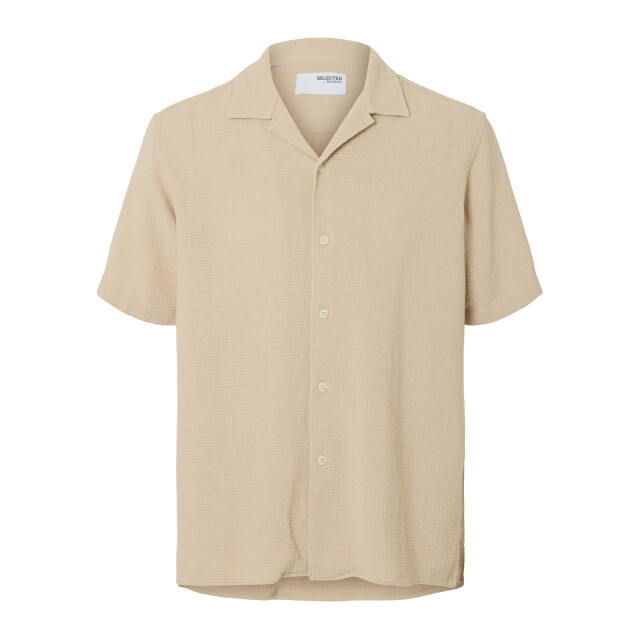 Selected Sal relax fit overhemd oatmeal 16089552-OAT-S large