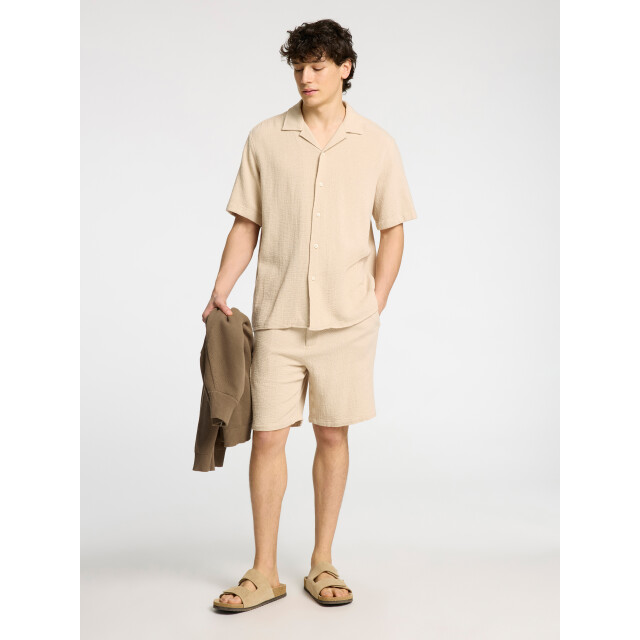 Selected Sal relax fit overhemd oatmeal 16089552-OAT-S large