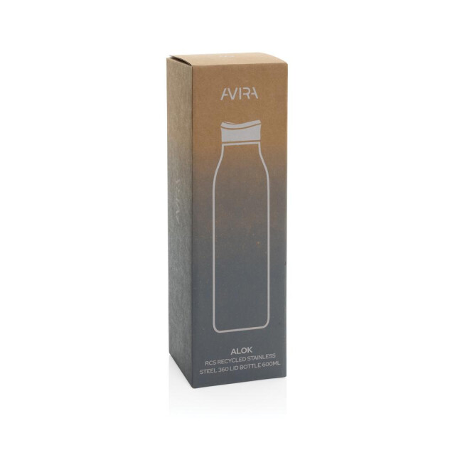 Avira Alok gerecycleerde roestvrijstalen waterfles 600 ml UTXD1191_navy large