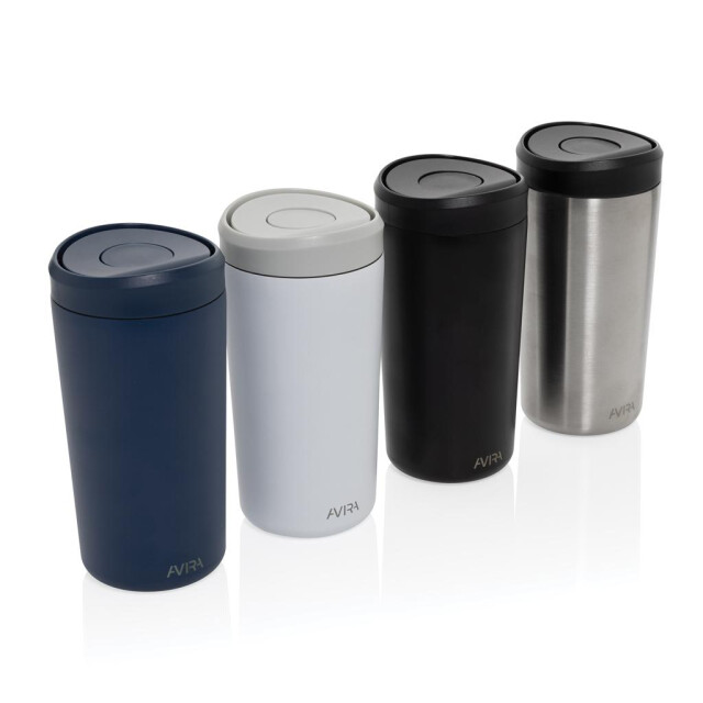 Avira Alix gerecycleerde roestvrijstalen tuimelaar 400 ml UTXD1192_silver large