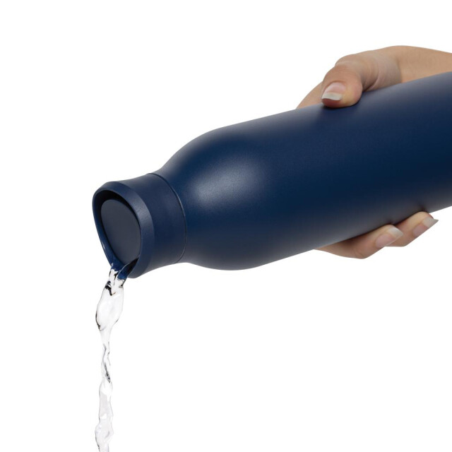 Avira Alok gerecycleerde roestvrijstalen waterfles 600 ml UTXD1191_navy large