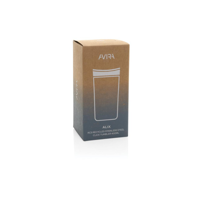 Avira Alix gerecycleerde roestvrijstalen tuimelaar 400 ml UTXD1192_silver large