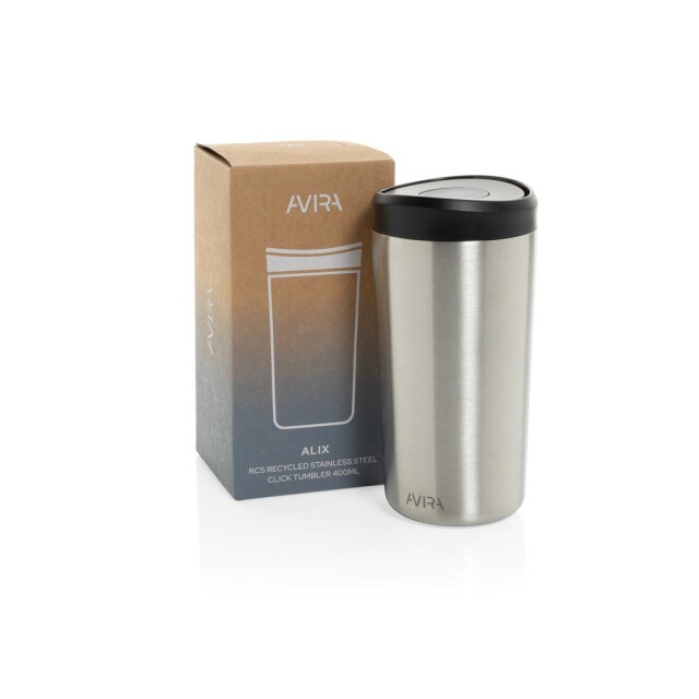 Avira Alix gerecycleerde roestvrijstalen tuimelaar 400 ml UTXD1192_silver large