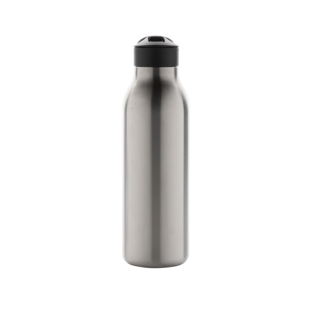 Avira Ara flip top gerecycled roestvrijstalen waterfles van 500 ml UTXD456_silver large