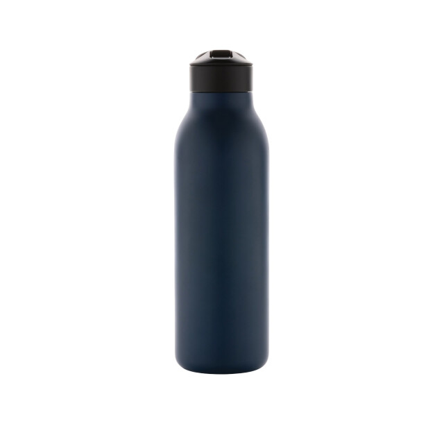 Avira Ara flip top gerecycled roestvrijstalen waterfles van 500 ml UTXD456_navy large
