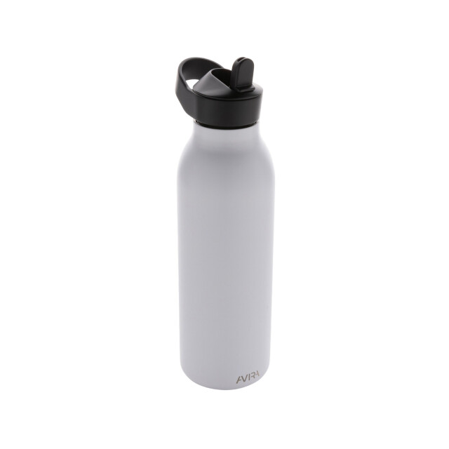 Avira Ara flip top gerecycled roestvrijstalen waterfles van 500 ml UTXD456_white large