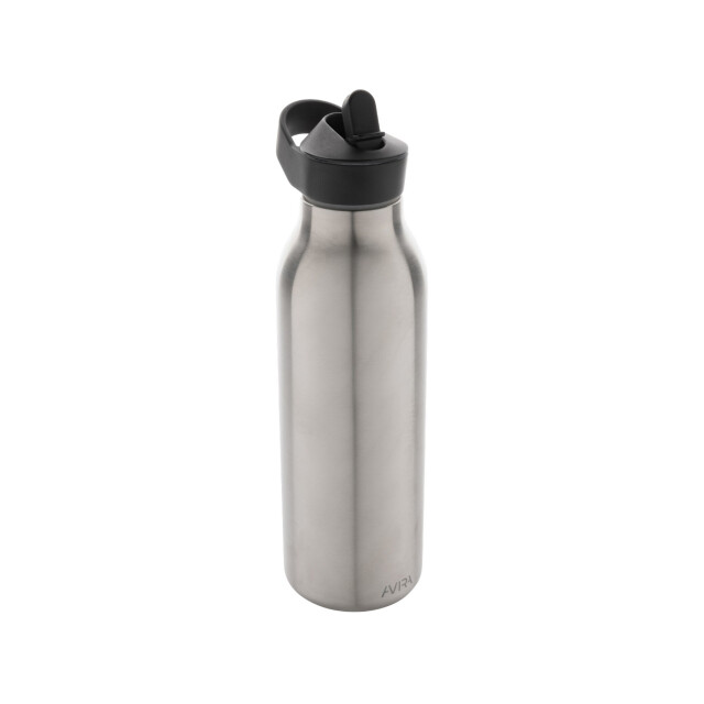 Avira Ara flip top gerecycled roestvrijstalen waterfles van 500 ml UTXD456_silver large
