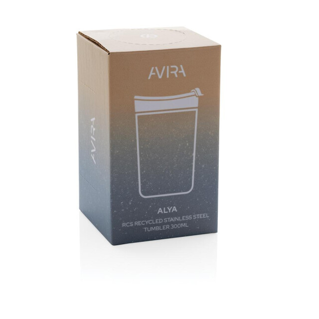 Avira Alya gerecycleerde roestvrijstalen tumbler van 300 ml UTXD666_turquoise large