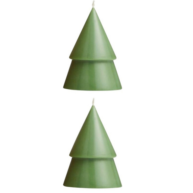 Originalhome Boom kerstkaarsen (set van 2) UTPF4596_heathergreen large