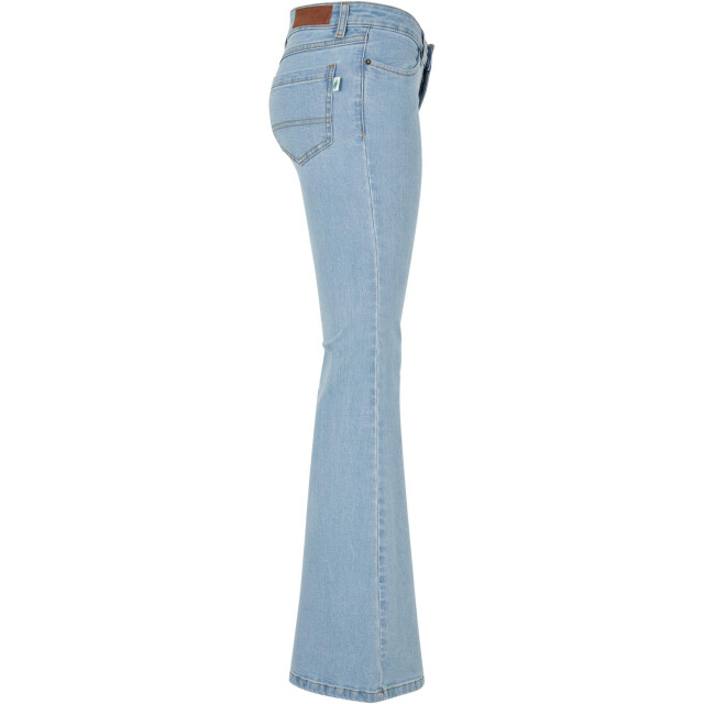 Urban Classics Dames organic flared low rise jeans UTTN1307_lightwash large
