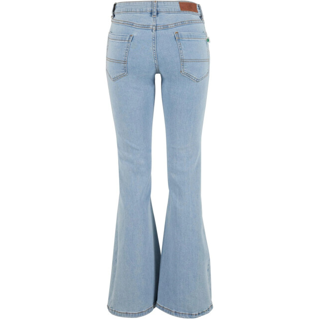 Urban Classics Dames organic flared low rise jeans UTTN1307_lightwash large